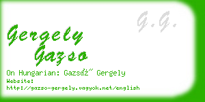 gergely gazso business card